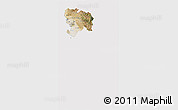 Satellite 3D Map of Piura, cropped outside