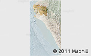 Satellite 3D Map of Piura, lighten