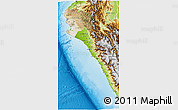 Satellite 3D Map of Piura, physical outside