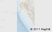 Shaded Relief 3D Map of Piura, lighten