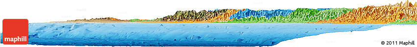 Satellite Horizon Map of Piura, political shades outside