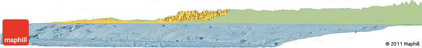 Savanna Style Horizon Map of Piura, single color outside