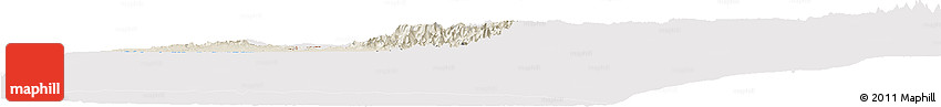 Shaded Relief Horizon Map of Piura, cropped outside