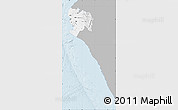 Gray Map of Piura, single color outside