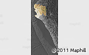 Satellite Map of Piura, darken, desaturated