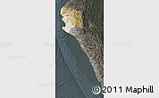 Satellite Map of Piura, darken, semi-desaturated