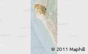 Satellite Map of Piura, lighten
