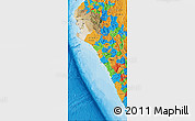 Satellite Map of Piura, political outside