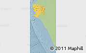 Savanna Style Map of Piura, single color outside