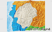 Shaded Relief 3D Map of Abra, political outside