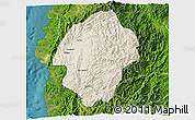 Shaded Relief 3D Map of Abra, satellite outside