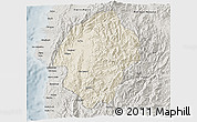 Shaded Relief 3D Map of Abra, semi-desaturated