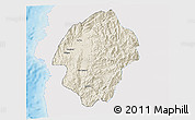 Shaded Relief 3D Map of Abra, single color outside