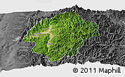 Satellite Panoramic Map of Abra, desaturated