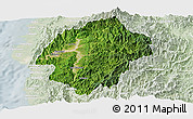 Satellite Panoramic Map of Abra, lighten