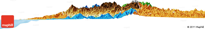 Physical Horizon Map of Benguet, political outside