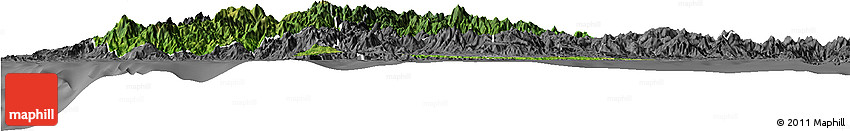 Satellite Horizon Map of CAR, desaturated