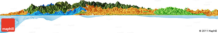 Satellite Horizon Map of CAR, political outside