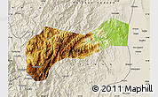 Physical Map of Mountain, shaded relief outside