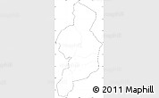 Blank Simple Map of CAR, cropped outside, no labels