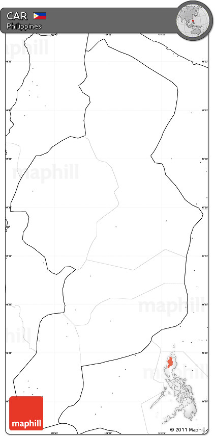 Blank Simple Map of CAR, no labels