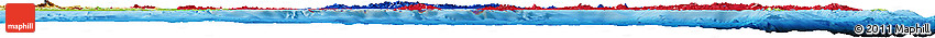 Flag Horizon Map of Philippines, physical outside, bathymetry sea, flag centered