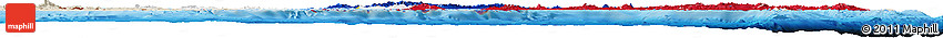 Flag Horizon Map of Philippines, shaded relief outside, bathymetry sea
