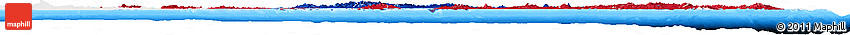 Flag Horizon Map of Philippines, single color outside, bathymetry sea, flag centered
