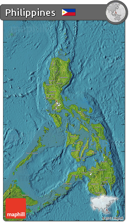 Satellite Map of Philippines