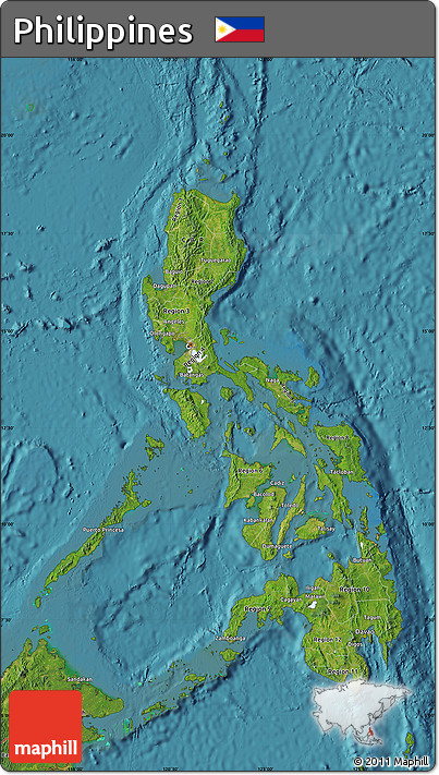 Satellite Map of Philippines