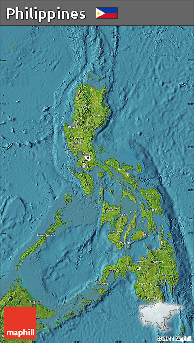 Satellite Map of Philippines