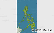 Satellite Map of Philippines, lighten, land only