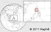 Blank Location Map of Manila, highlighted country, highlighted parent region, within the entire country