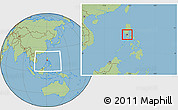Savanna Style Location Map of Manila, within the entire country