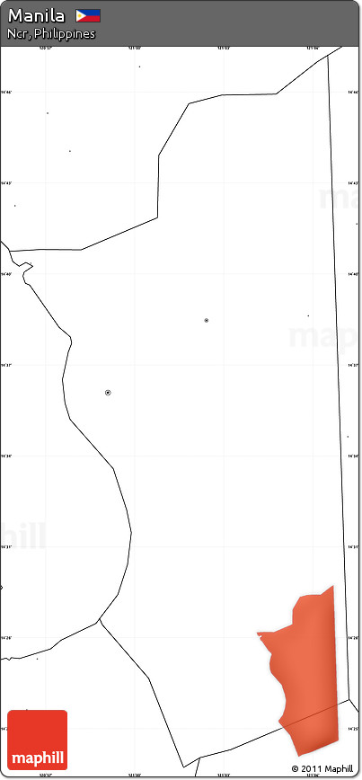 Blank Simple Map of Manila, no labels