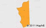 Political Simple Map of Manila, cropped outside