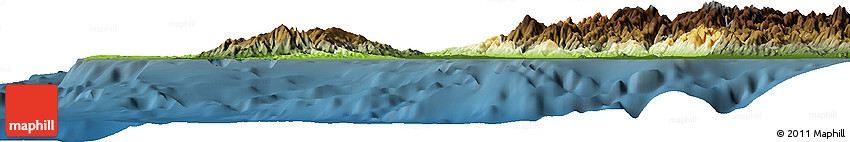 Physical Horizon Map of Region 1, darken Physical Horizon Map of Region 1, darken