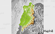 Physical Map of Ilocos Norte, desaturated