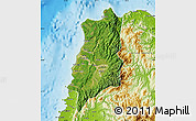 Satellite Map of Ilocos Norte, physical outside