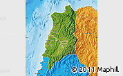 Satellite Map of Ilocos Norte, political outside