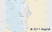 Classic Style Map of La Union, single color outside