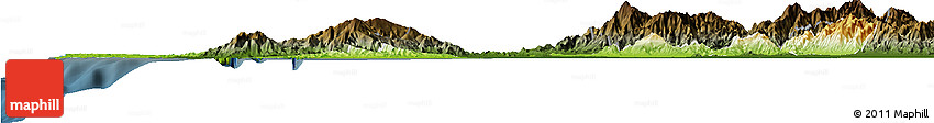 Physical Horizon Map of Pangasinan, darken
