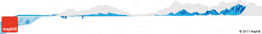Political Horizon Map of Pangasinan, single color outside