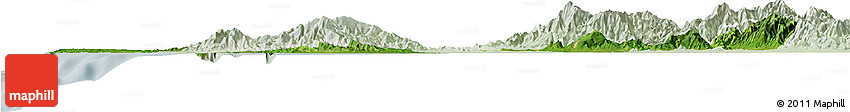 Satellite Horizon Map of Pangasinan, lighten