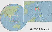 Savanna Style Location Map of Pangasinan, within the entire country, hill shading
