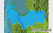 Political Map of Pangasinan, satellite outside