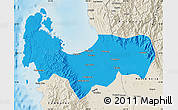 Political Map of Pangasinan, shaded relief outside