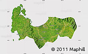 Satellite Map of Pangasinan, cropped outside
