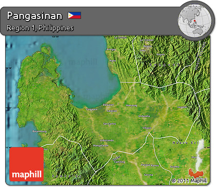 Satellite Map of Pangasinan