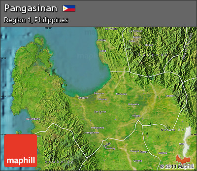 Satellite Map of Pangasinan